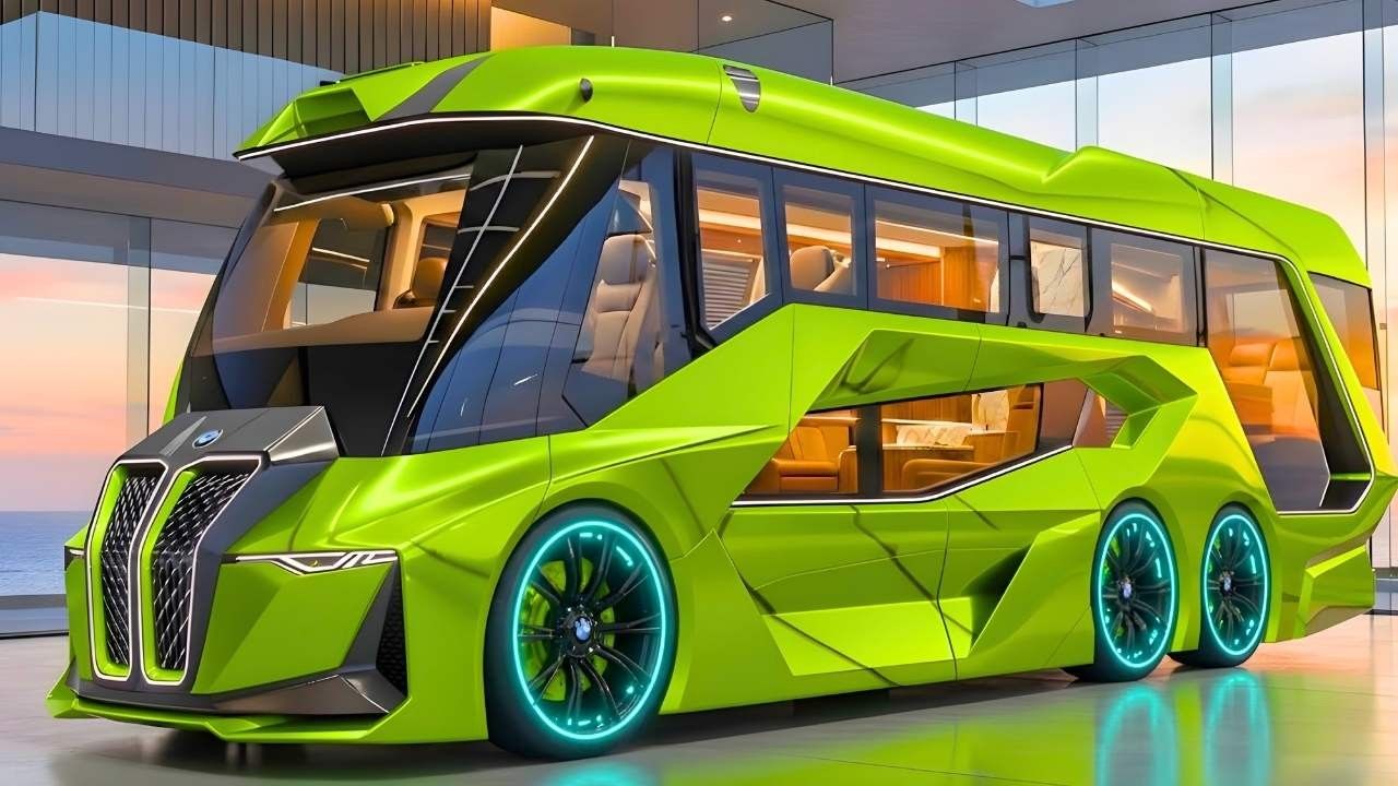 Inside the 2026 BMW iX Motorhome Featuring 400 Sq Ft Smart Hotel-Style Living Space